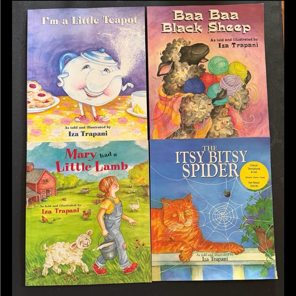 Lot 4 Iza Trapani Children's Book Published By Charlesbridge Publishing EUC